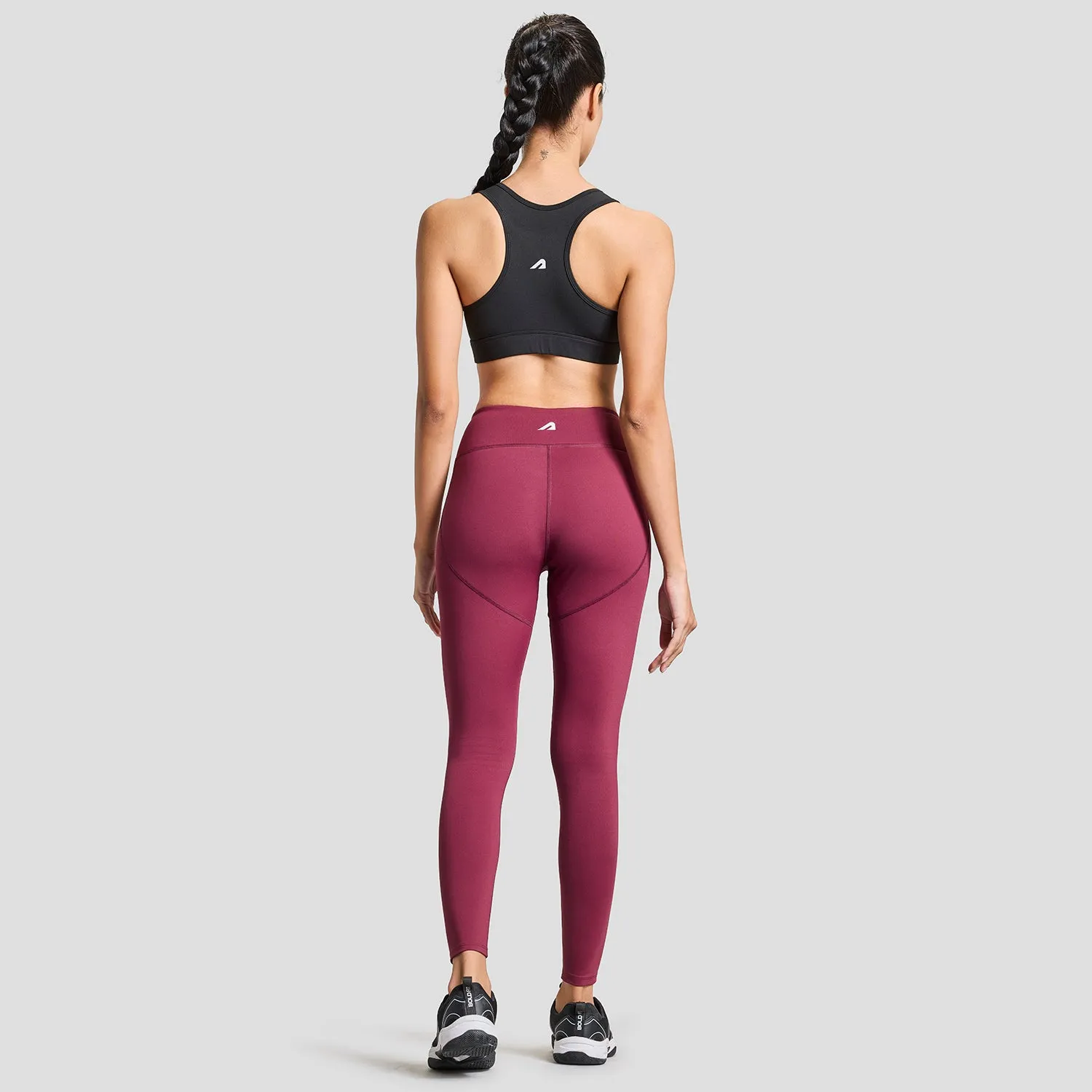 Womens Limitless Leggings - Burgundy