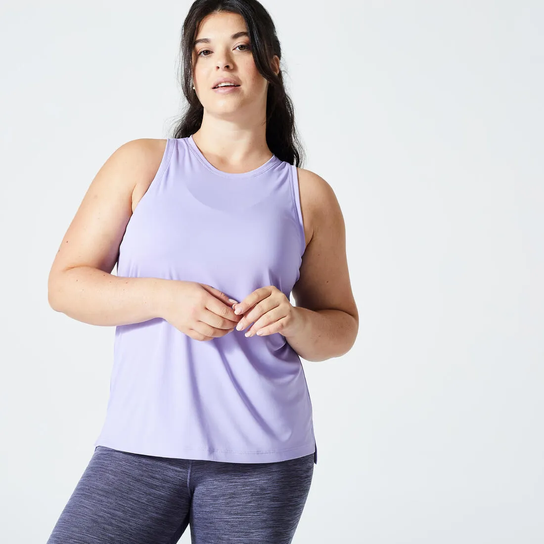 Women's Straight-Cut Fitness Tank Top - Smoky