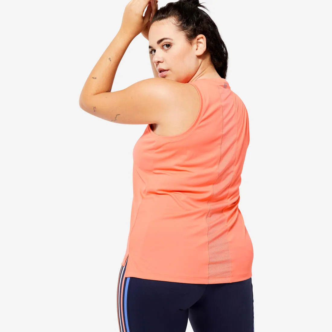 Women's Straight-Cut Fitness Tank Top - Smoky