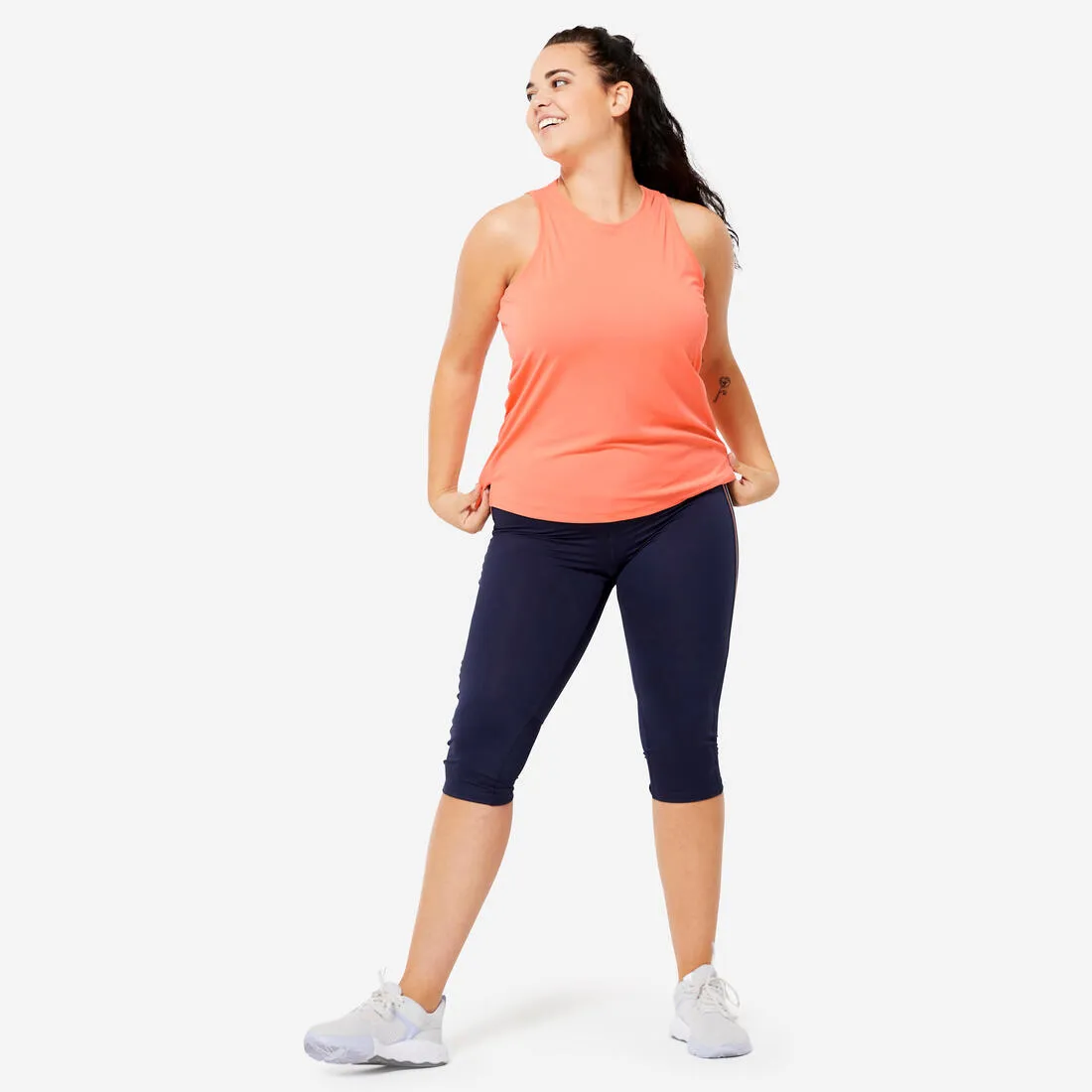 Women's Straight-Cut Fitness Tank Top - Smoky