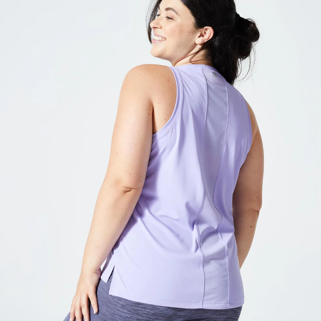Women's Straight-Cut Fitness Tank Top - Smoky