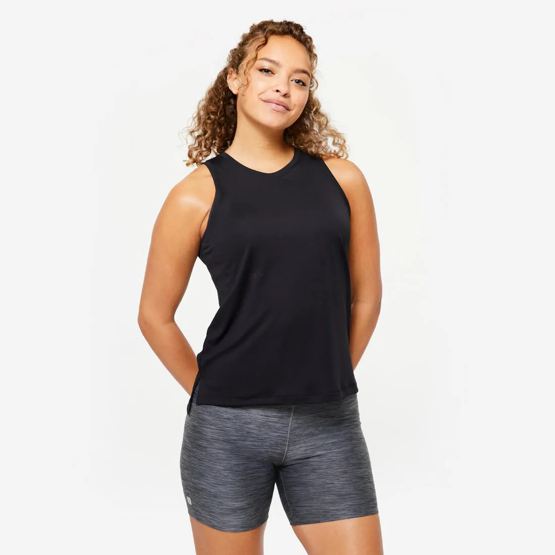 Women's Straight-Cut Fitness Tank Top - Smoky
