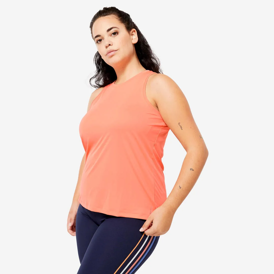 Women's Straight-Cut Fitness Tank Top - Smoky