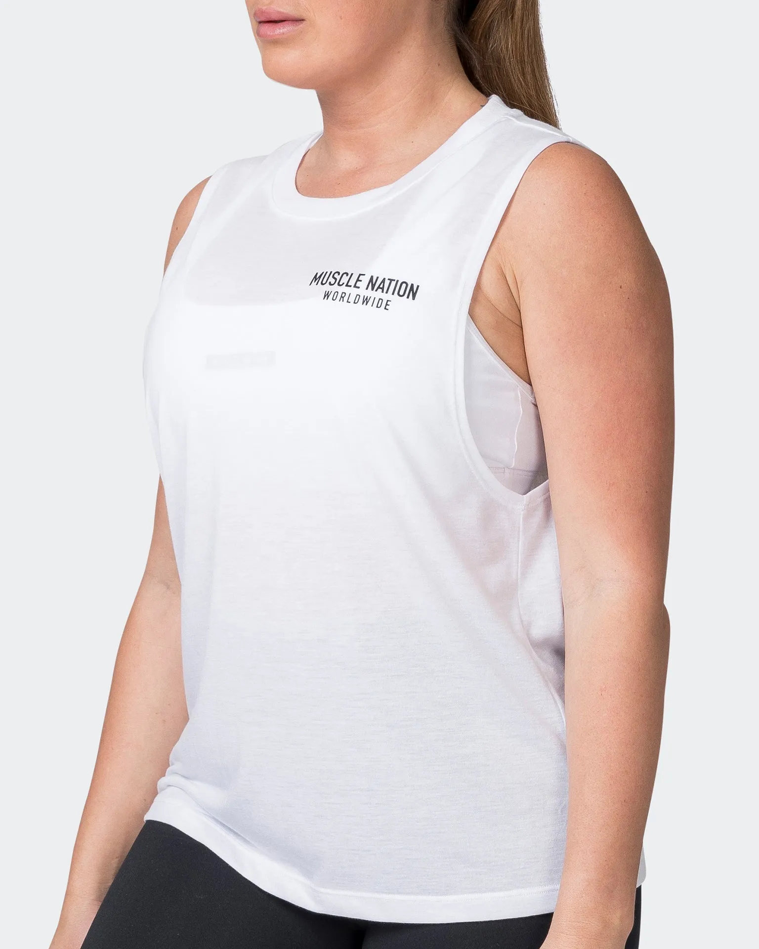 Worldwide Drop Arm Tank - White