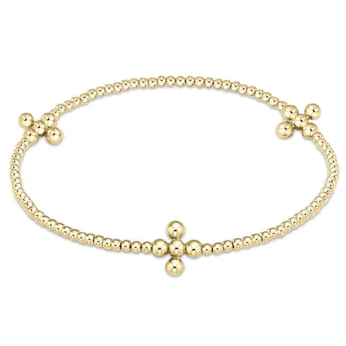 XL ENewton Extends Signature Cross Gold Pattern 2.5mm/4mm