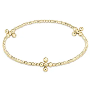 XL ENewton Extends Signature Cross Gold Pattern 2.5mm/4mm
