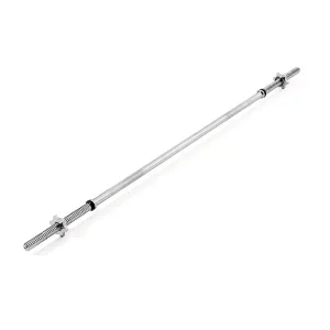 York Fitness Standard 1" Spinlock Barbell Bar with Collars