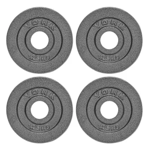 York Olympic Hammertone Cast Iron Weight Plates 4 x 1.25kg