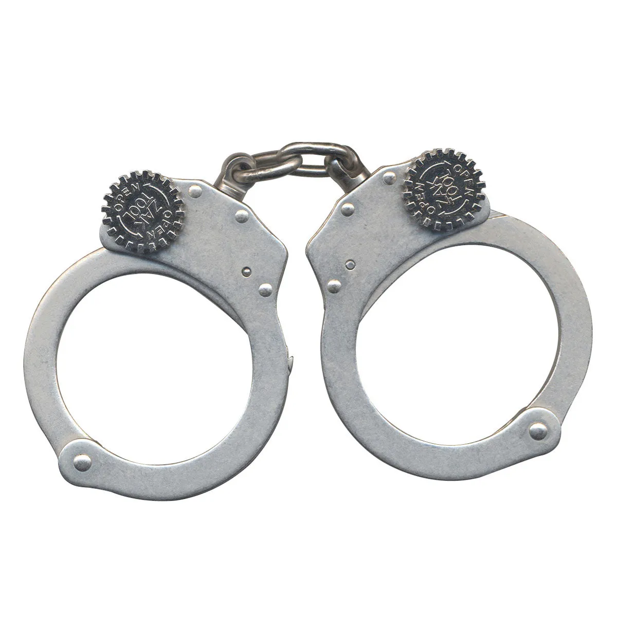 Zak Tool ZT60 Tactical Training Handcuffs Chain Link Nickel