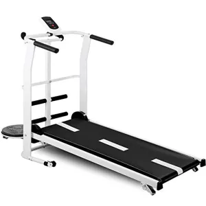 Zzfni Treadmill Household Small Treadmill, Multifunctional Mini Walking Machine, Silent Shock-Absorbing Mechanical Treadmill Fitness Equipment Foldable Treadmill